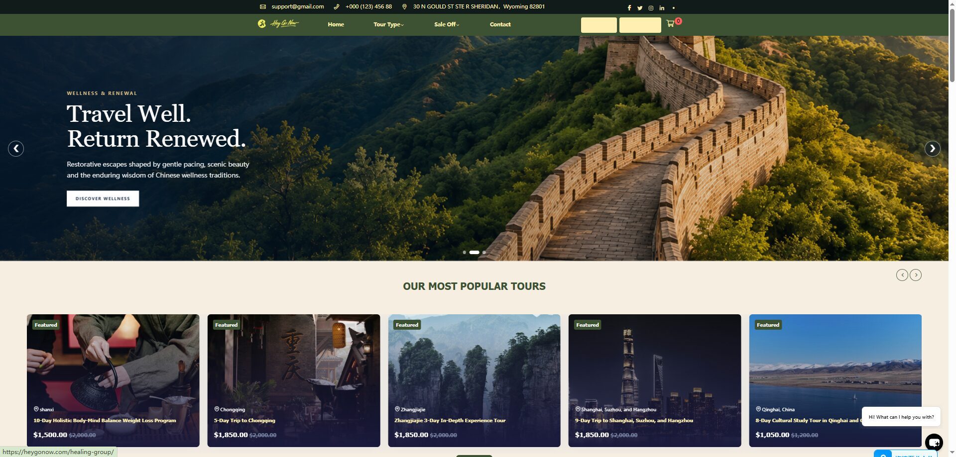 旅游服务WordPress网站建设案例