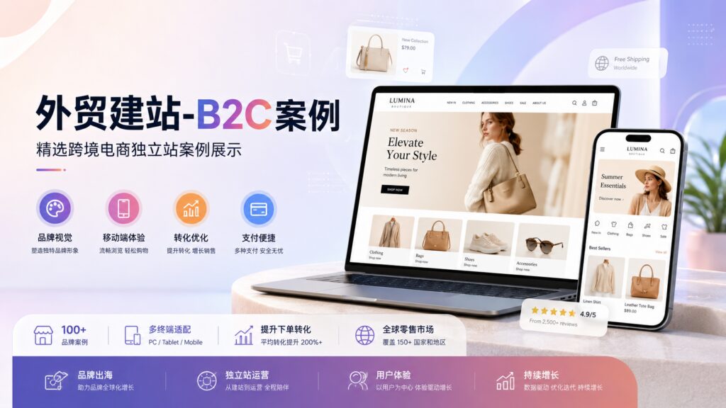 外贸建站-B2C外贸网站案例分类