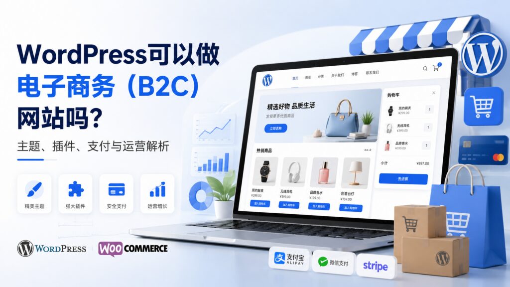 WordPress可以做电子商务（B2C）网站