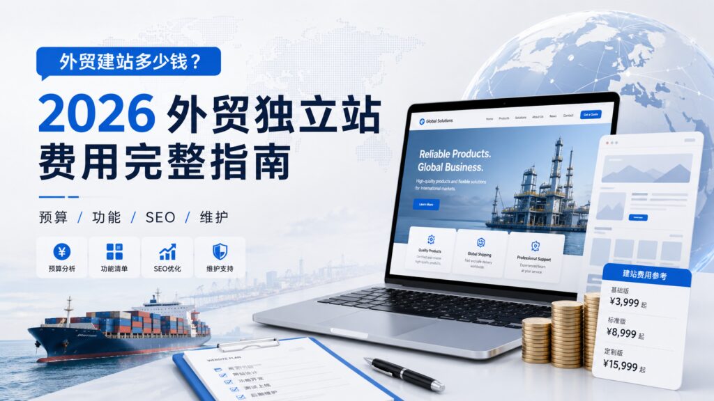 外贸建站多少钱？2026 外贸独立站费用完整指南